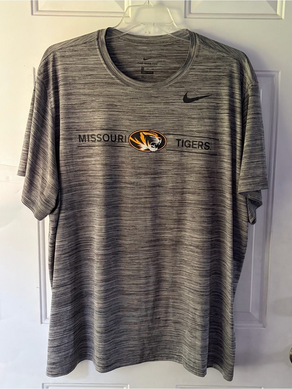 Nike Missouri Tigers Velocity Legend Dri-FIT Shirt Grey Space Dye 4XL